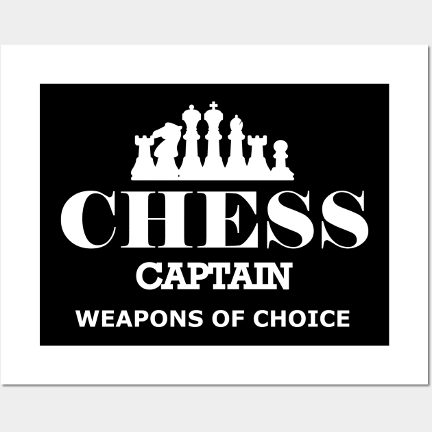 Chess Captain weapons of choice Wall Art by KC Happy Shop